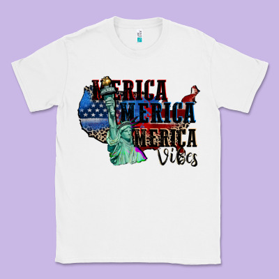 Merica Merica Merica Vibes 4th Of July Classic Tee Designed By Cowgirlartshop