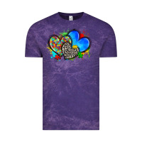 Cloud Purple autism hearts Vintage Tee - Zillion Design Studio