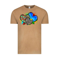 Vintage Camel autism hearts Vintage Tee - Zillion Design Studio