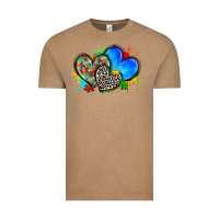 Vintage Coffee autism hearts Vintage Tee - Zillion Design Studio