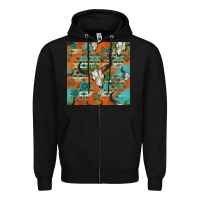 Black western bull skull seamless pattern Zipper Hoodie - HRA Design Shop