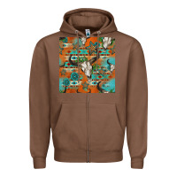 Chestnut western bull skull seamless pattern Zipper Hoodie - HRA Design Shop