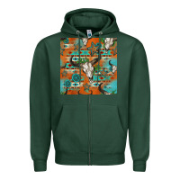 Sports Green western bull skull seamless pattern Zipper Hoodie - HRA Design Shop
