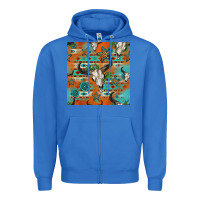True Royal western bull skull seamless pattern Zipper Hoodie - HRA Design Shop