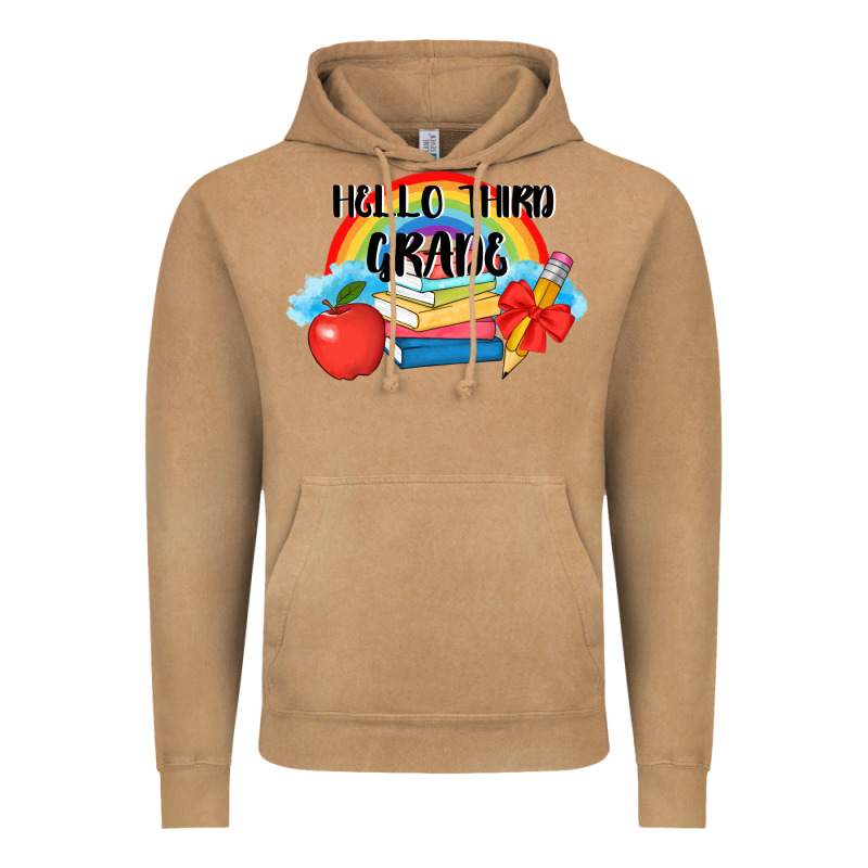 Back To School Hello Third Grade 3200x2400 Vintage Hoodie by AdoDesignShop | Teevron