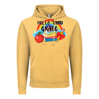 Vintage Mustard back to school hello third grade 3200x2400 Vintage Hoodie - AdoDesignShop
