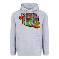 Trick Or Treat Black Heavyweight Hoodie | Teevron
