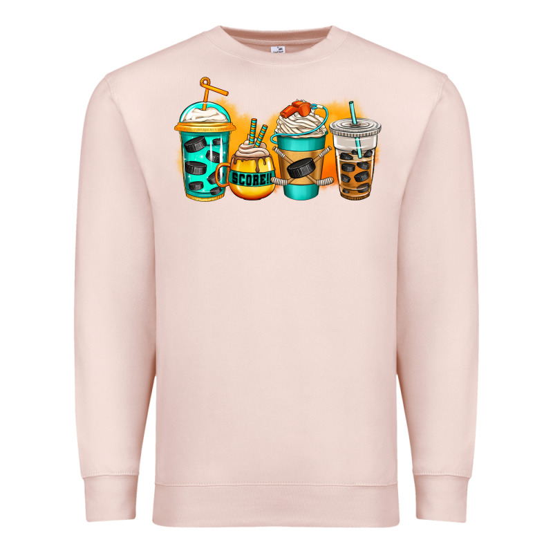Ice Hockey Coffee Premium Sweatshirt by Jasminsmagicworld | Teevron