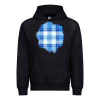 Black Winter Tartan Patch Urban Hoodie - BundleAndBundleShop