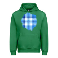 Emerald Winter Tartan Patch Urban Hoodie - BundleAndBundleShop