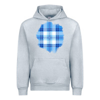 Heather Grey Winter Tartan Patch Urban Hoodie - BundleAndBundleShop