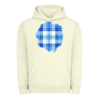 Pigment Pistachio Winter Tartan Patch Urban Hoodie - BundleAndBundleShop
