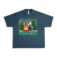 Midnight Navy life is better around the campfire Urban Heavy Tee - Zillion Design Studio