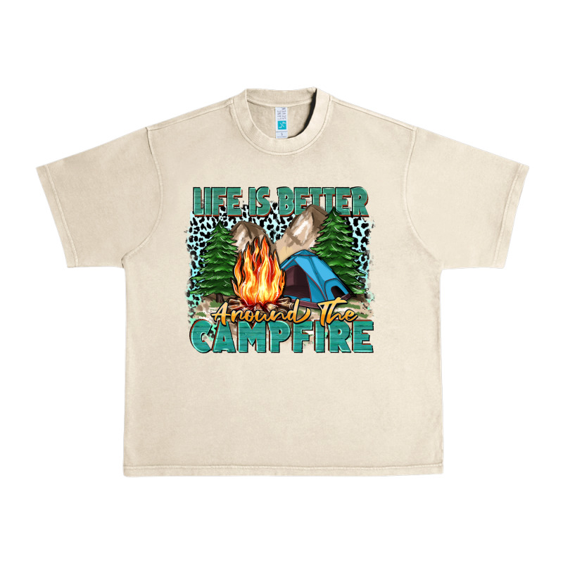 Life Is Better Around The Campfire Urban Heavy Tee by Zillion Design Studio | Teevron