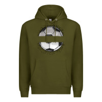 Army Green custom soccer Premium Hoodie - MaliasSmallBusiness
