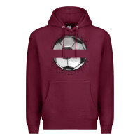 Burgundy custom soccer Premium Hoodie - MaliasSmallBusiness