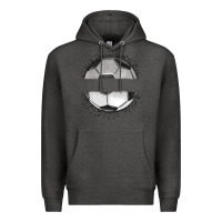 Charcoal Heather custom soccer Premium Hoodie - MaliasSmallBusiness