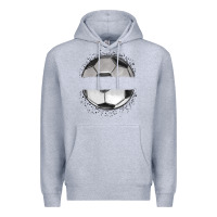 Heather Grey custom soccer Premium Hoodie - MaliasSmallBusiness