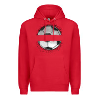 Red custom soccer Premium Hoodie - MaliasSmallBusiness