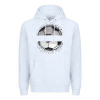 White custom soccer Premium Hoodie - MaliasSmallBusiness