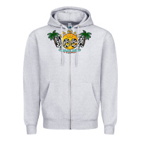 Heather Grey beer sunshine Zipper Hoodie - CowhideDigitalArt