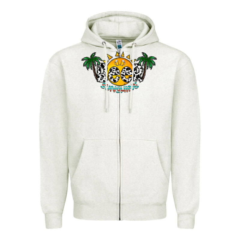 Beer Sunshine Zipper Hoodie by CowhideDigitalArt | Teevron