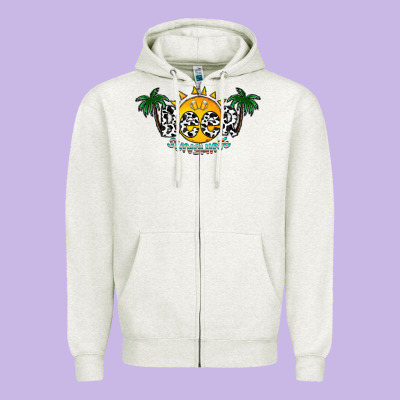 Beer Sunshine Zipper Hoodie Designed By Cowhidedigitalart