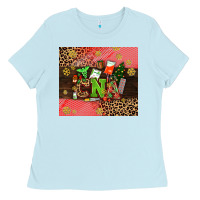 Baby Blue cna christmas Ladies Tee - AdoDesignShop