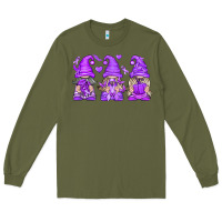 Army Green Domestic Violence Warrior Gnomes Long Sleeve Tee - texasbilliewilder