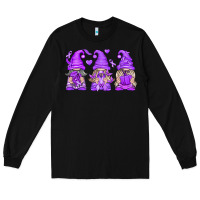 Black Domestic Violence Warrior Gnomes Long Sleeve Tee - texasbilliewilder