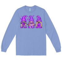 Colony Blue Domestic Violence Warrior Gnomes Long Sleeve Tee - texasbilliewilder