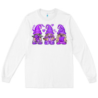 White Domestic Violence Warrior Gnomes Long Sleeve Tee - texasbilliewilder