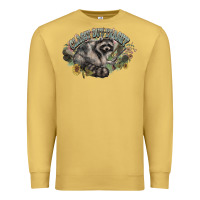 Antique Gold classy but trashy racoon Premium Sweatshirt - NancyCooperArtShop