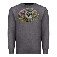 Charcoal Heather classy but trashy racoon Premium Sweatshirt - NancyCooperArtShop