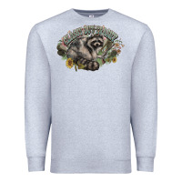 Heather Grey classy but trashy racoon Premium Sweatshirt - NancyCooperArtShop