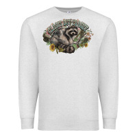 Oatmeal Heather classy but trashy racoon Premium Sweatshirt - NancyCooperArtShop