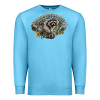 Ocean Blue classy but trashy racoon Premium Sweatshirt - NancyCooperArtShop