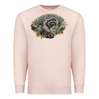 Pale Pink classy but trashy racoon Premium Sweatshirt - NancyCooperArtShop