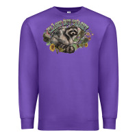 Purple classy but trashy racoon Premium Sweatshirt - NancyCooperArtShop