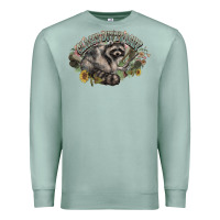 Seafoam classy but trashy racoon Premium Sweatshirt - NancyCooperArtShop