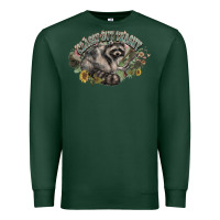 Sports Green classy but trashy racoon Premium Sweatshirt - NancyCooperArtShop