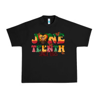 Black juneteenth since 1865 with heart Urban Heavy Tee - texasbilliewilder