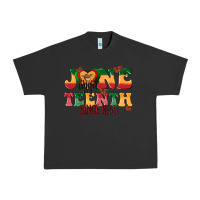 Pigment Black juneteenth since 1865 with heart Urban Heavy Tee - texasbilliewilder