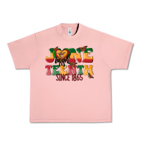 Salmon juneteenth since 1865 with heart Urban Heavy Tee - texasbilliewilder
