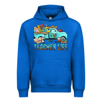 Cobalt Teacher Life With Truck Urban Hoodie - BundleAndBundleShop