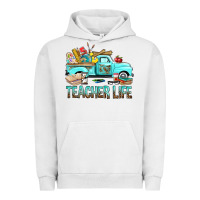 Pigment Lunar Rock Teacher Life With Truck Urban Hoodie - BundleAndBundleShop