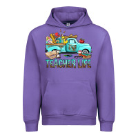 Tulip Teacher Life With Truck Urban Hoodie - BundleAndBundleShop
