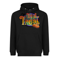 Black trick or treat white Heavyweight Hoodie - JahusDesignShop