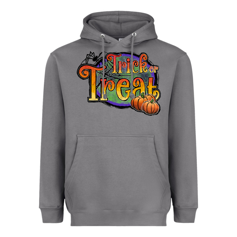 Trick Or Treat White Heavyweight Hoodie by JahusDesignShop | Teevron