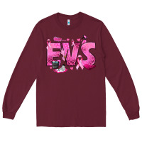 Burgundy Environmental Services Breast Cancer Long Sleeve Tee - texasbilliewilder